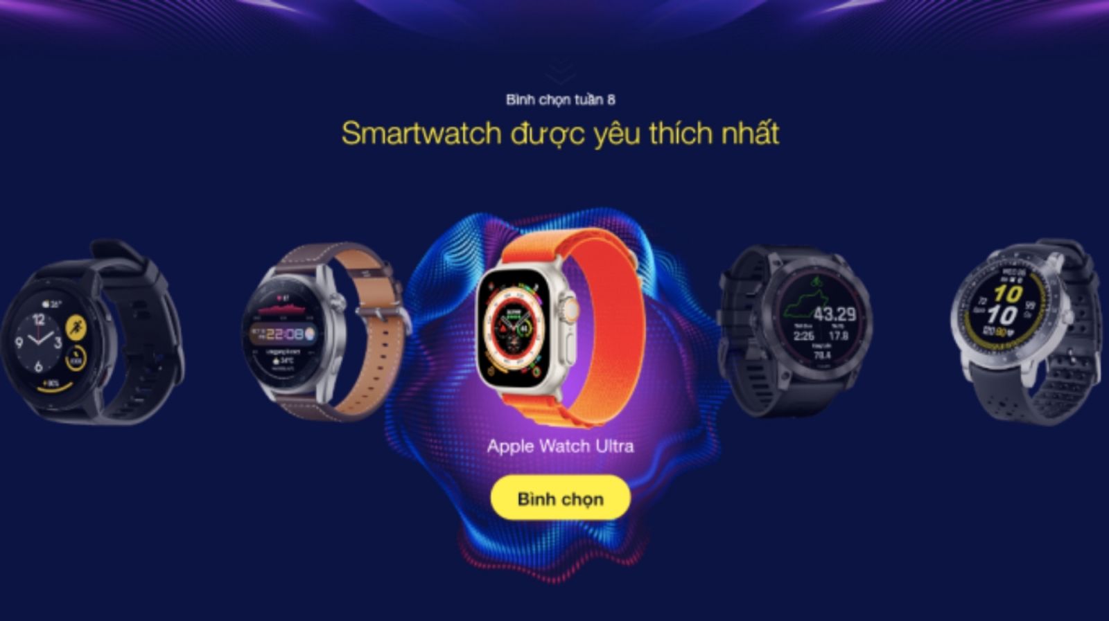 Hình ảnh cho danh mục Apple Watch Ultra là chiếc Smart Watch được yêu thích nhất 2022